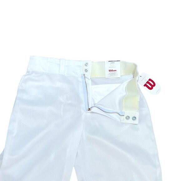 Wilson White Baseball Pants, Size YL, NWT - Picture 3 of 10